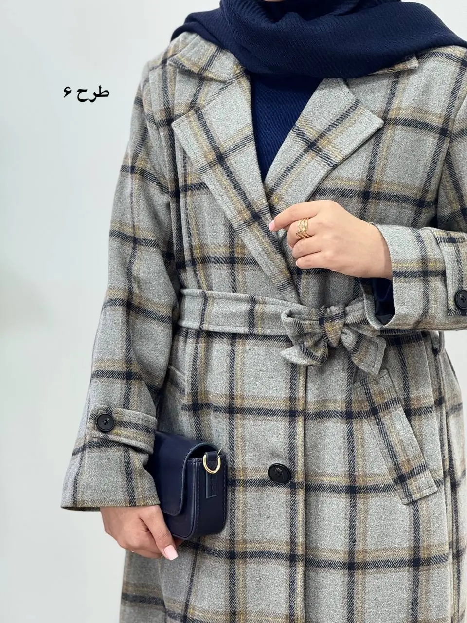 پالتو پشمی بلند آستردار شاهیکا